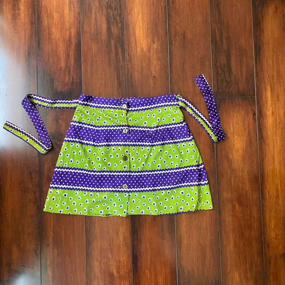 Awesome Vintage multi colored/print skort, size XS/S